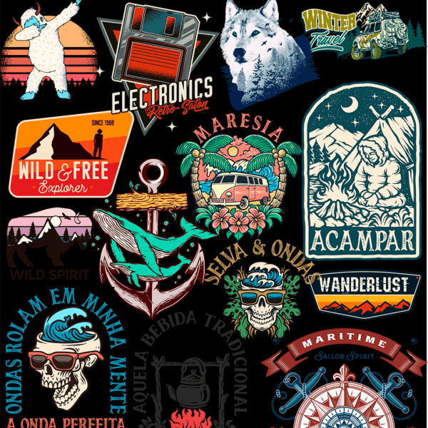 1000 artes com temas de Aventura, Camping, Off Road e muito mais. - Image 3