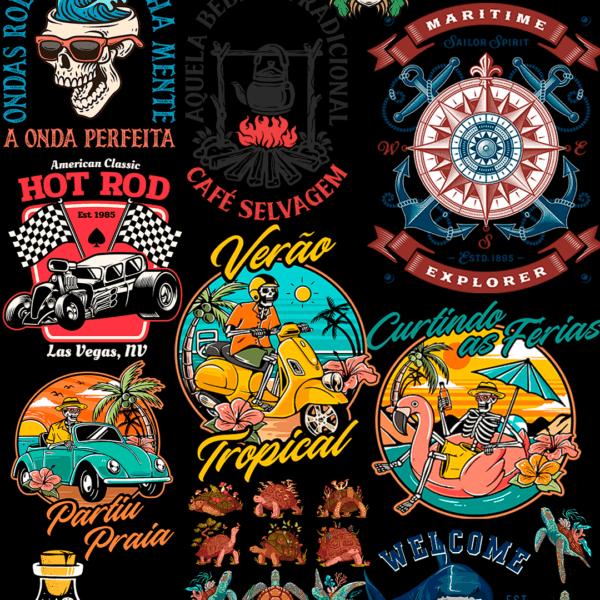 1000 artes com temas de Aventura, Camping, Off Road e muito mais. - Image 4