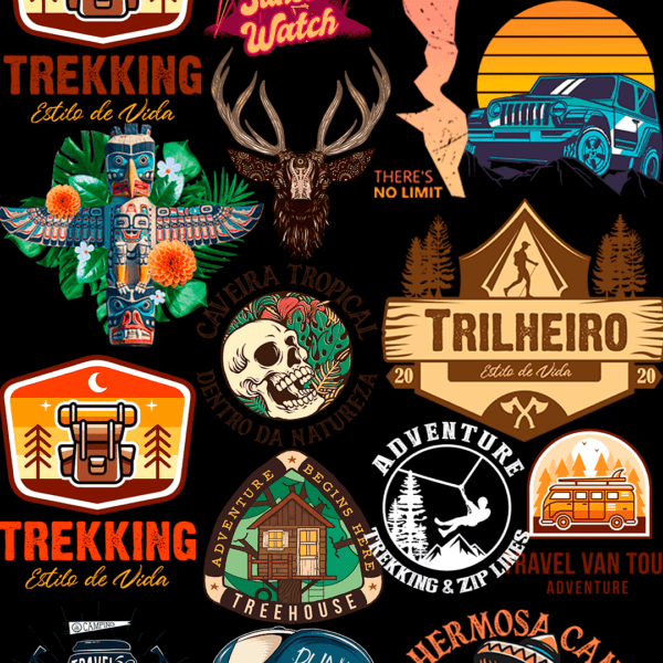 1000 artes com temas de Aventura, Camping, Off Road e muito mais. - Image 7