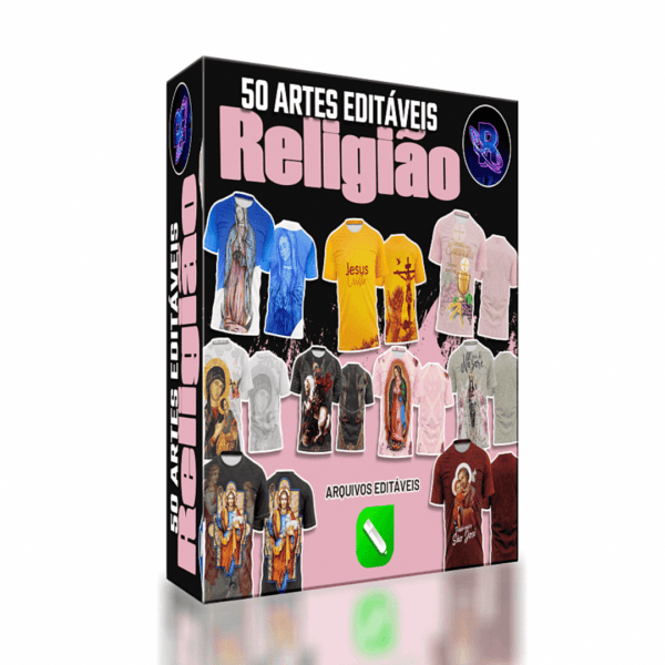 50 Artes editáveis com tema religioso Vol 1