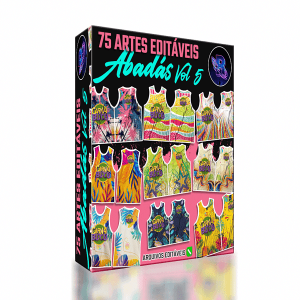 75 artes editaveis para Abadá Vol 5 – 2025