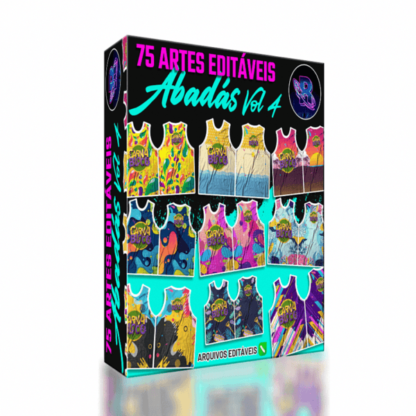 75 artes editaveis para Abadá Vol 4 – 2025