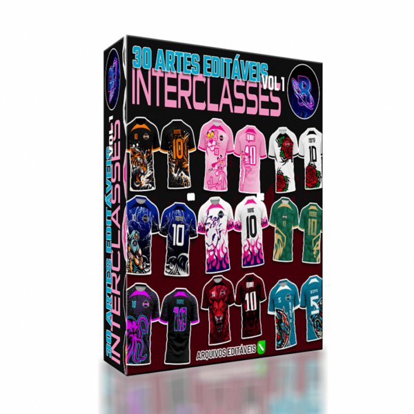 30 Artes editáveis Futebol Interclasses Vol 1