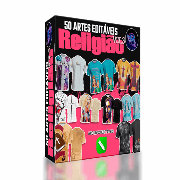 50 Artes editáveis com tema religioso Vol 3