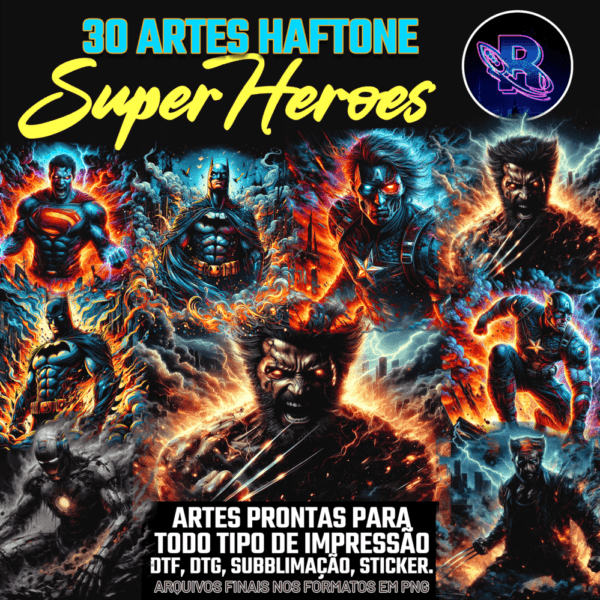 30 Artes Haftone Super Heroes Vol 1 - Image 2