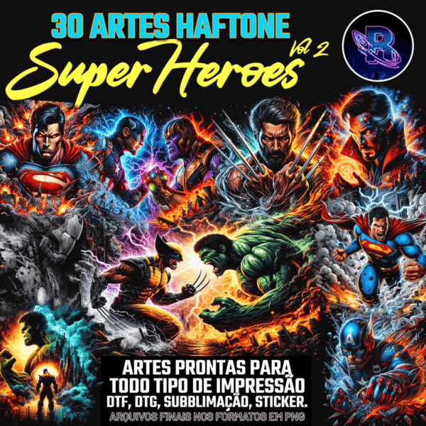 30 Artes Haftone Super Heroes Vol 2 - Image 2