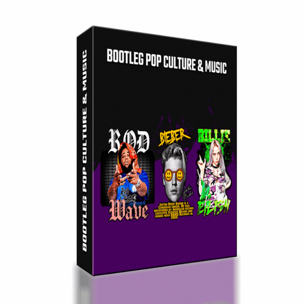 250 Artes Estilo Bootleg Pop Culture & Music