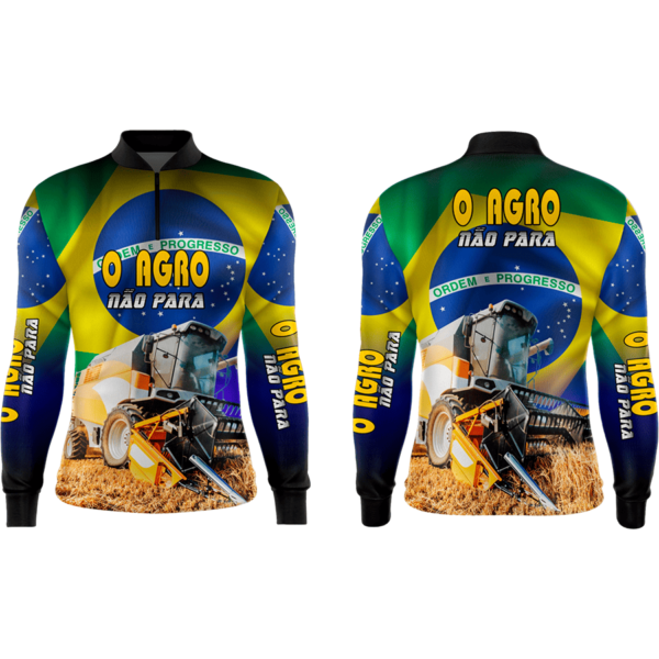 Camiseta  Manga Longa Dry-Fit Agro do Brasil