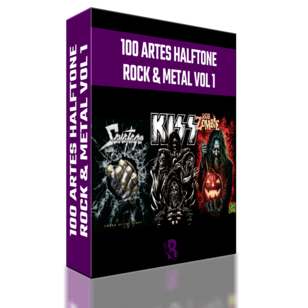 100 Artes Halftone - Rock & Metal Vol 1