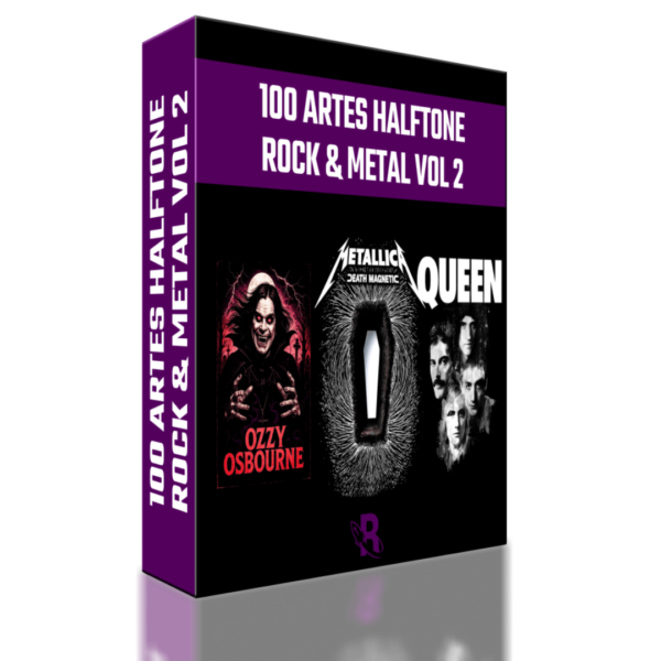 100 Artes Halftone - Rock & Metal Vol 2