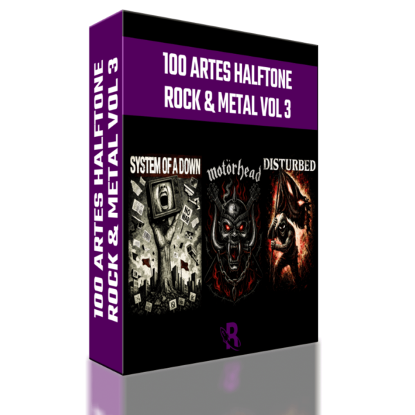 100 Artes Halftone - Rock & Metal Vol 3