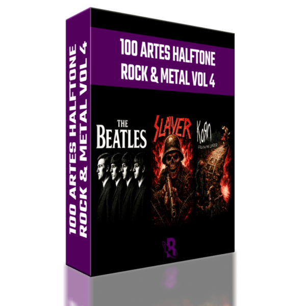 100 Artes Halftone - Rock & Metal Vol 4