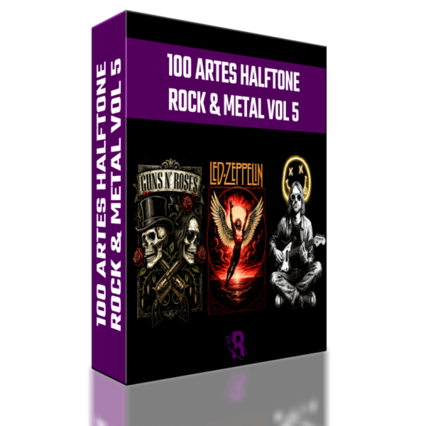 100 Artes Halftone - Rock & Metal Vol 5