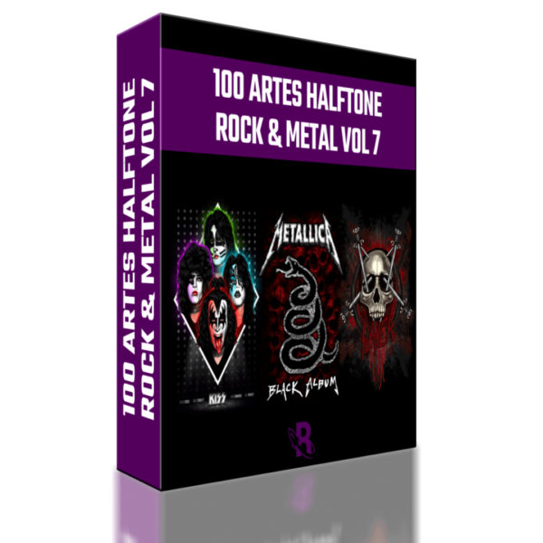 100 Artes Halftone - Rock & Metal Vol 7