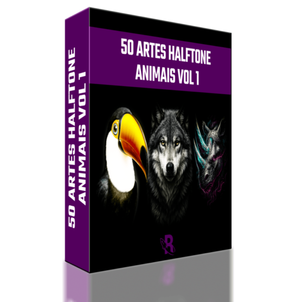 50 Artes Halftone - Animais Vol 1