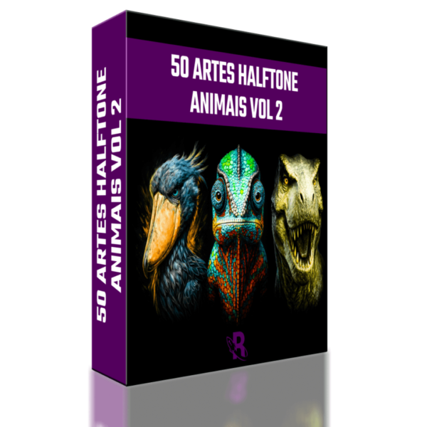 50 Artes Halftone - Animais Vol 2