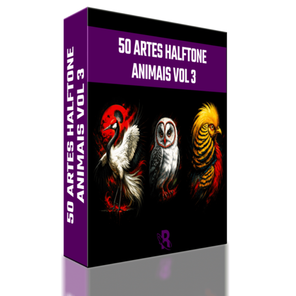 50 Artes Halftone - Animais Vol 3