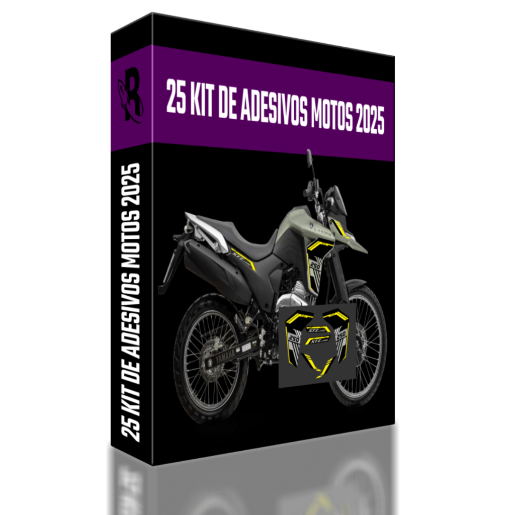 Pack de Artes Digitais para Impressão - Adesivar Motos