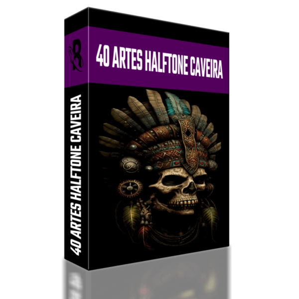 40 Artes Halftone Caveira