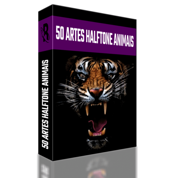 50 Artes Halftone Animais