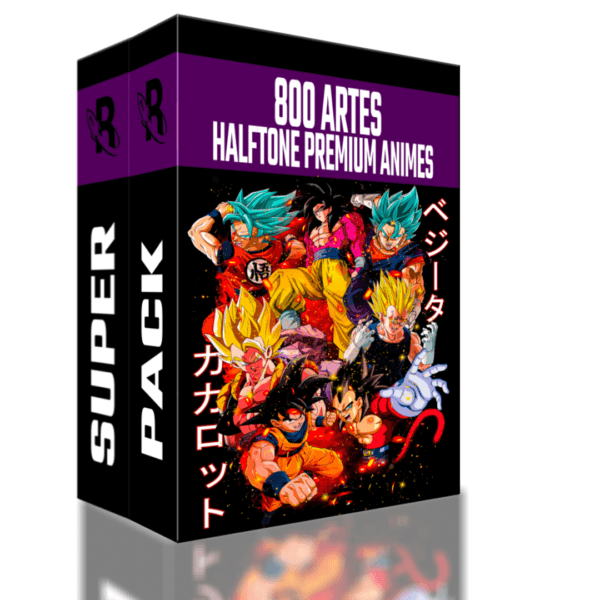 Super Pack - 800 Artes Halftone Premium Animes